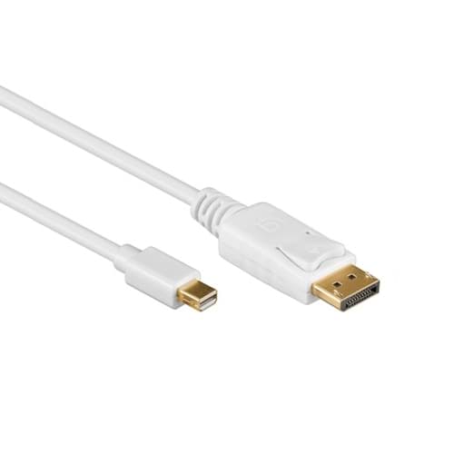 Mini DisplayPort kabel - DisplayPort male wit 2,0m
