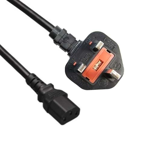 aansluitkabel PVC 3G0,75mm2 zwart UK>C13 1,8m