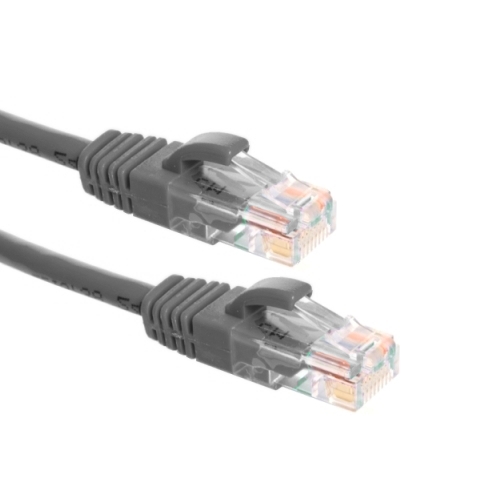 patchkabel CAT5E U/UTP 4P24 PVC snagless grijs RJ45  1.5m