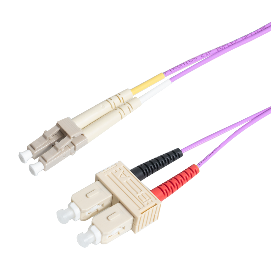 patchcord MultiMode Duplex LC-SC 20m OM4 Violet d2mm Enhanced