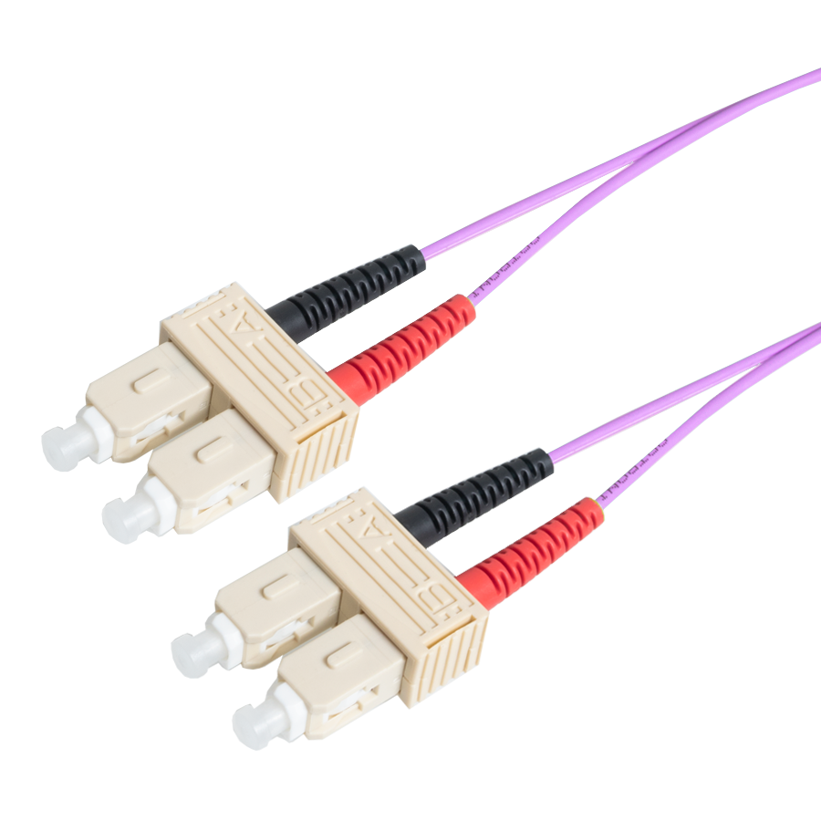 patchcord MultiMode Duplex SC-SC 25m OM4 Violet d3mm Enhanced