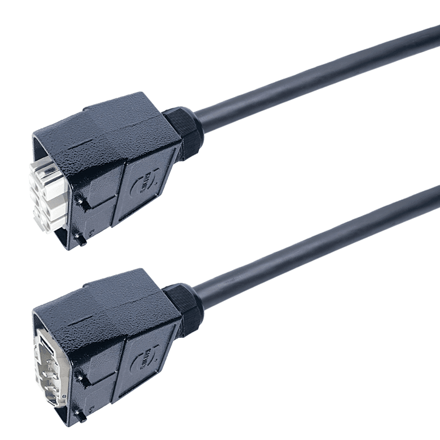 verlengkabel H07RNF 16mm2 K4/0 4 pin 80A 400V Harting  2,0m