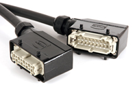 multikabel Theater VV-F zwart 1,5mm2 Harting E 16pin haaks P16W 13m
