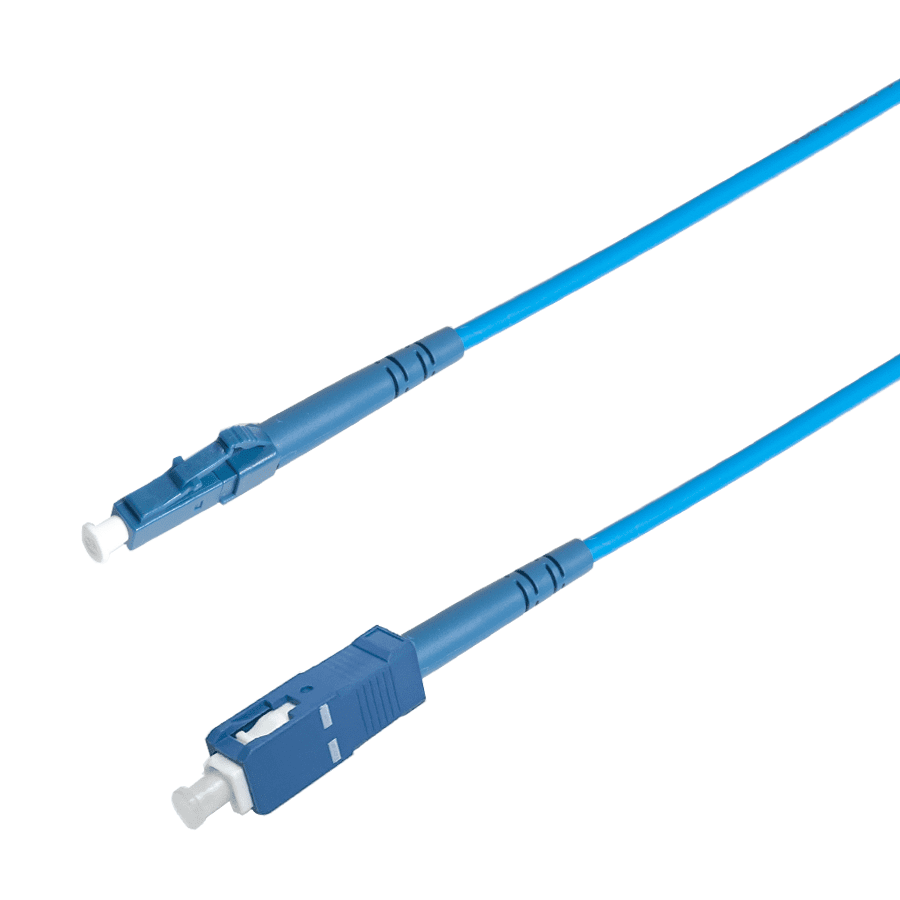 patchcord SingleMode Simplex LC-SC  0.5m G652D Armored Blue Enhanced