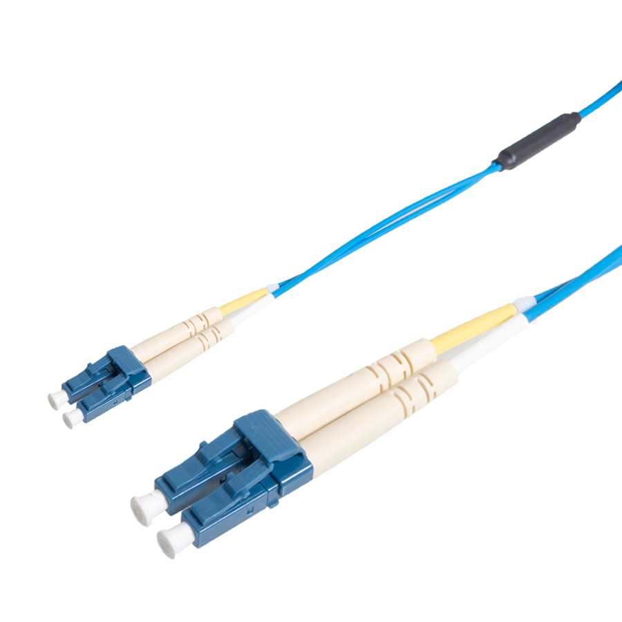 patchcord SingleMode Duplex LC-LC  0.5m G657A1 Armored Blue Enhanced
