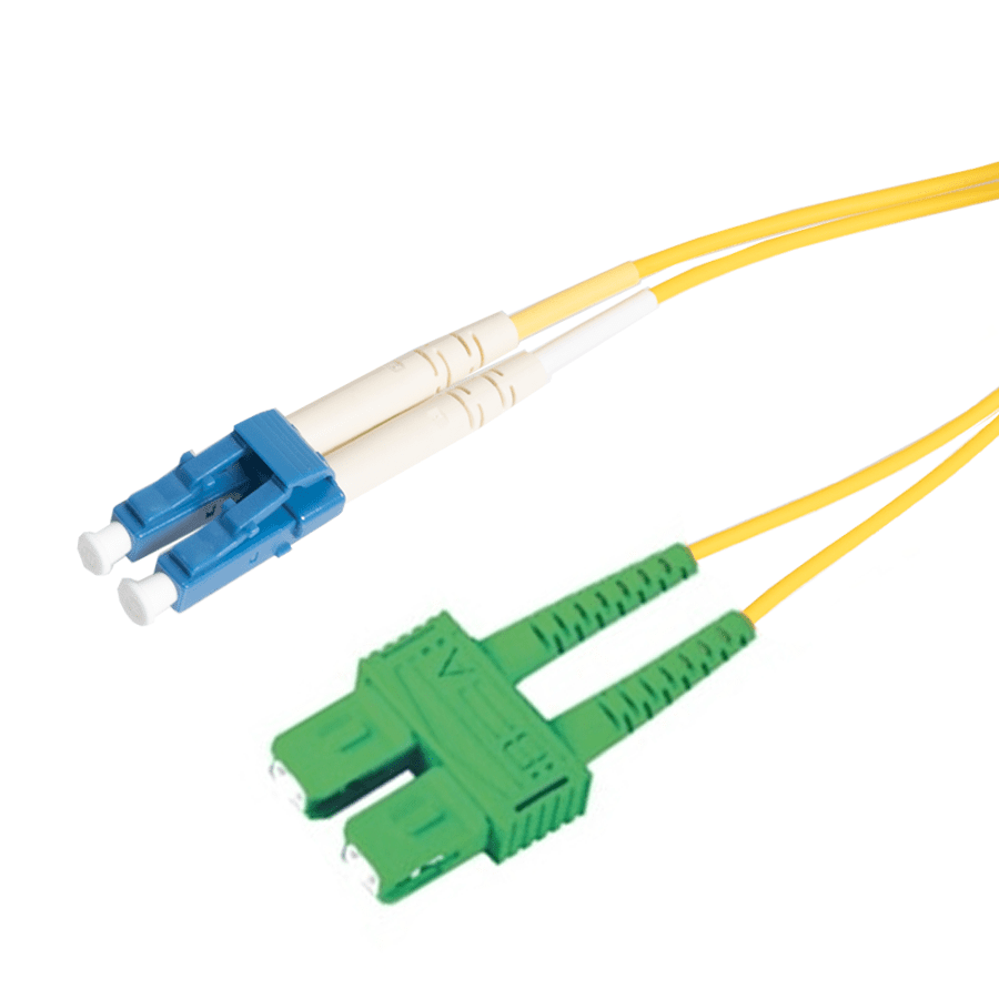 patchcord SingleMode Duplex LC-SCA  2.0m G652D Yellow d2mm Enhanced