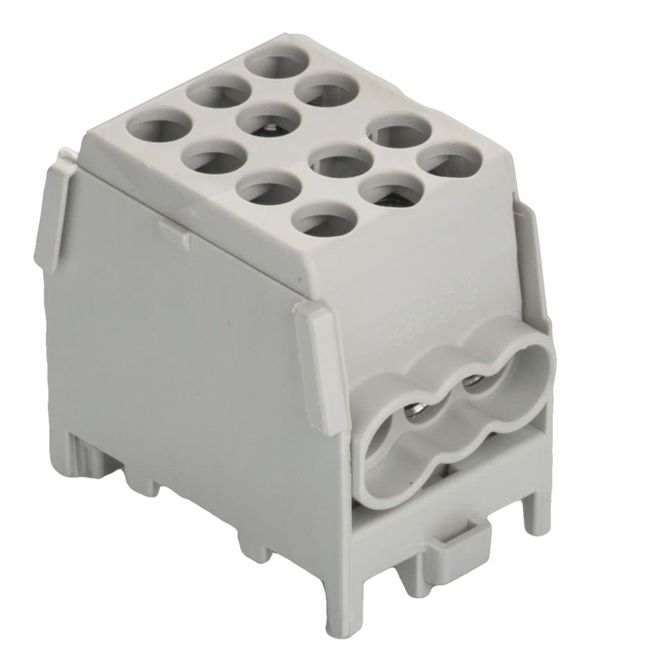 Verdeelblok 1F 2x16+4x10mm2 grijs