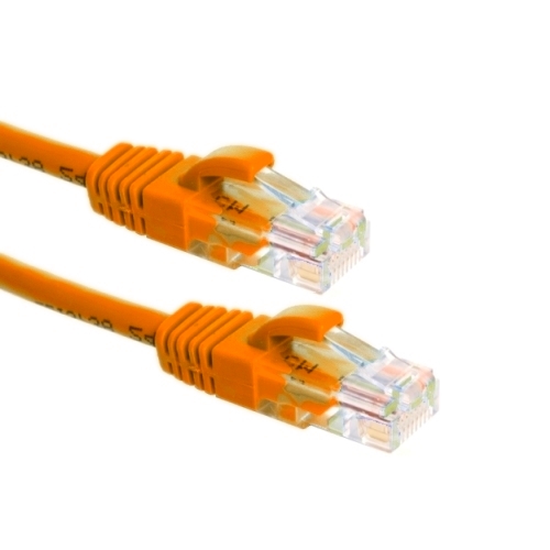 patchkabel CAT6 U/UTP 4P24 LSZH oranje RJ45 snagless  3.0m