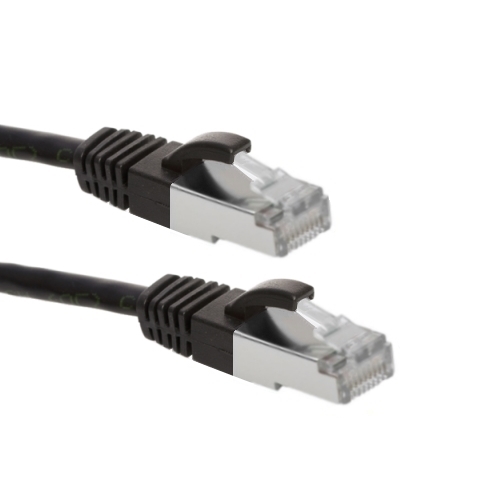 patchkabel CAT6 S/FTP 4P26 LSZH zwart RJ45 snagless  2.5m