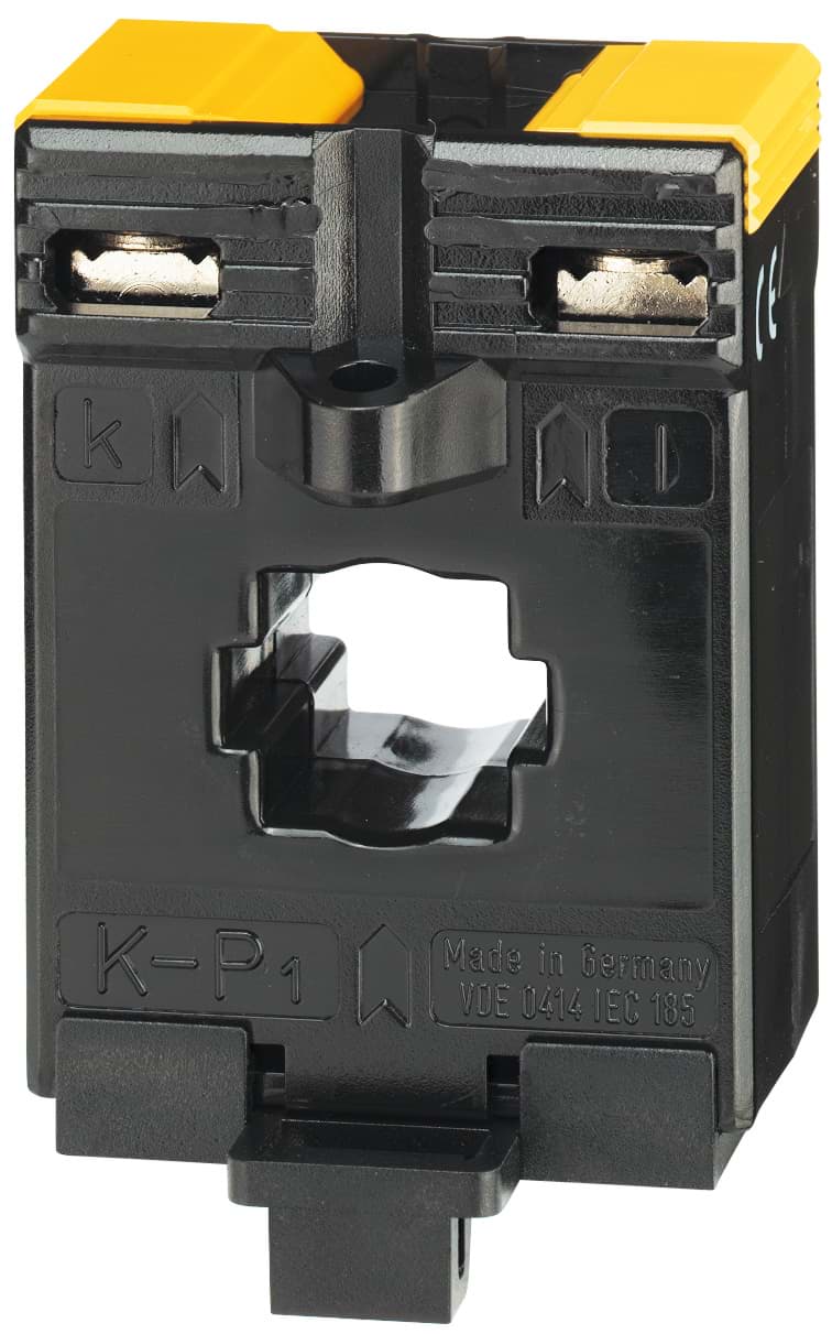 stroomtrafo  75/5A TS35 (kabel d=17mm rail 20x5mm)