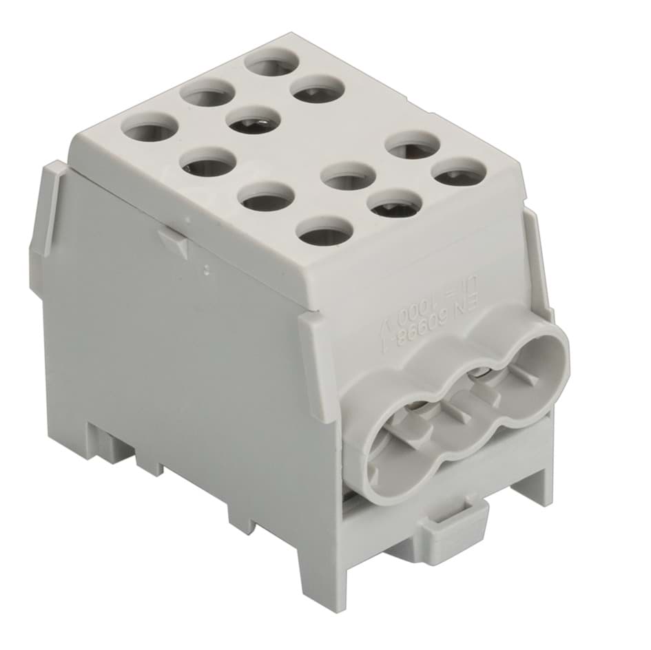 Verdeelblok 1F 2x25+4x16mm2 grijs