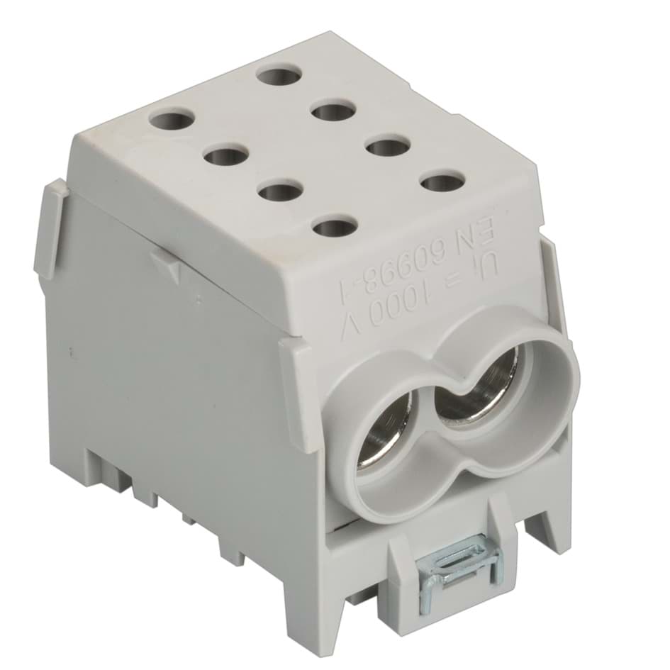 Verdeelblok 1F 4x50mm2 grijs