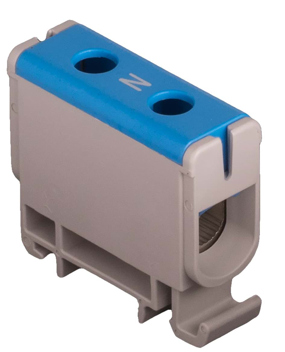 Verdeelblok 1F 2x2,5-50mm2 160A blauw
