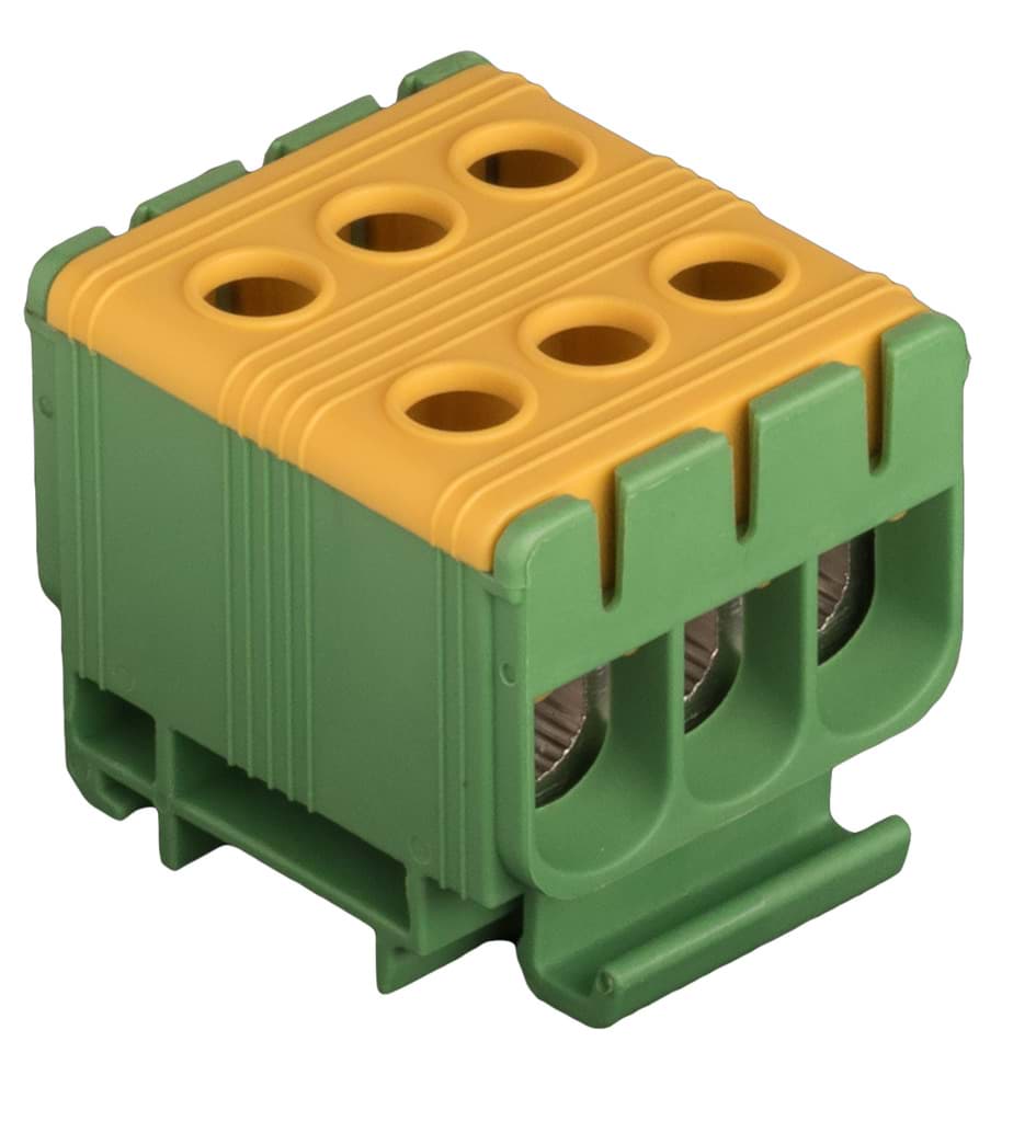 Verdeelblok 1F 6x2,5-50mm2 160A groen