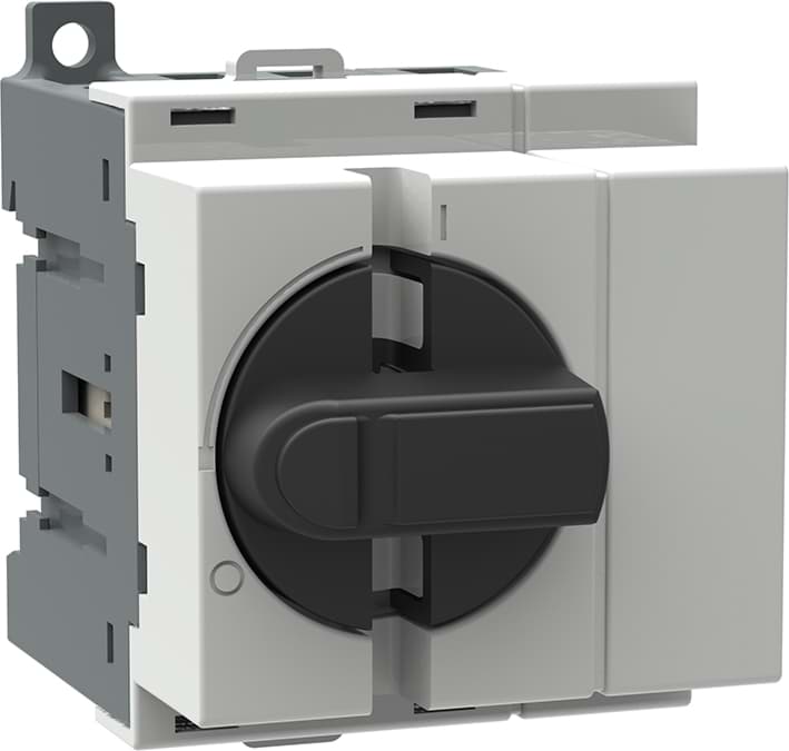 Hoofdschakelaar 4P  40A IP20 bodem en dinrailmontage 4-module