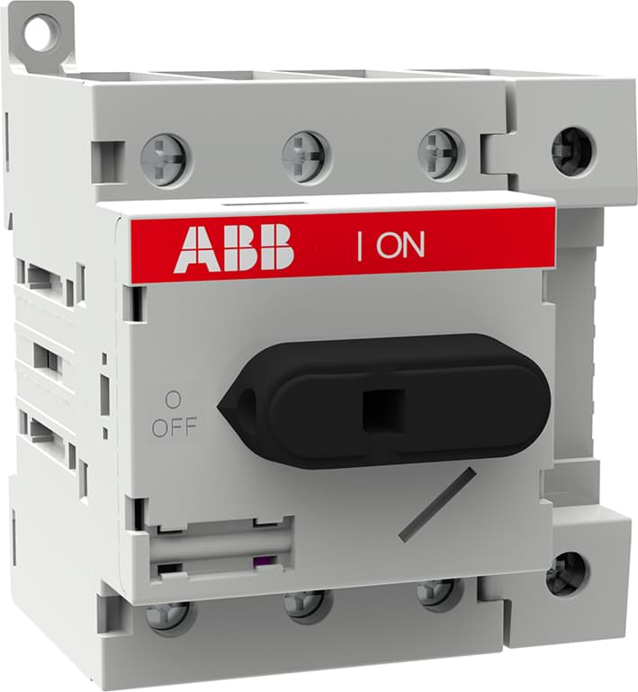 Hoofdschakelaar 4P  80A IP20 bodem en dinrailmontage 4-module