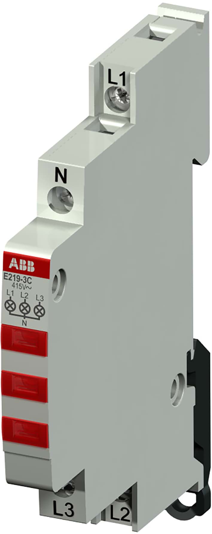 Indicatielampmodule met 3 LED Rood 230-415VAC 9mm