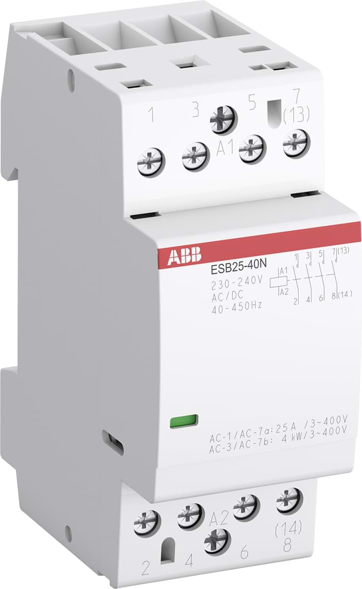 Modulaire magneetschakelaar  24Vac 25A 4NO 2 module