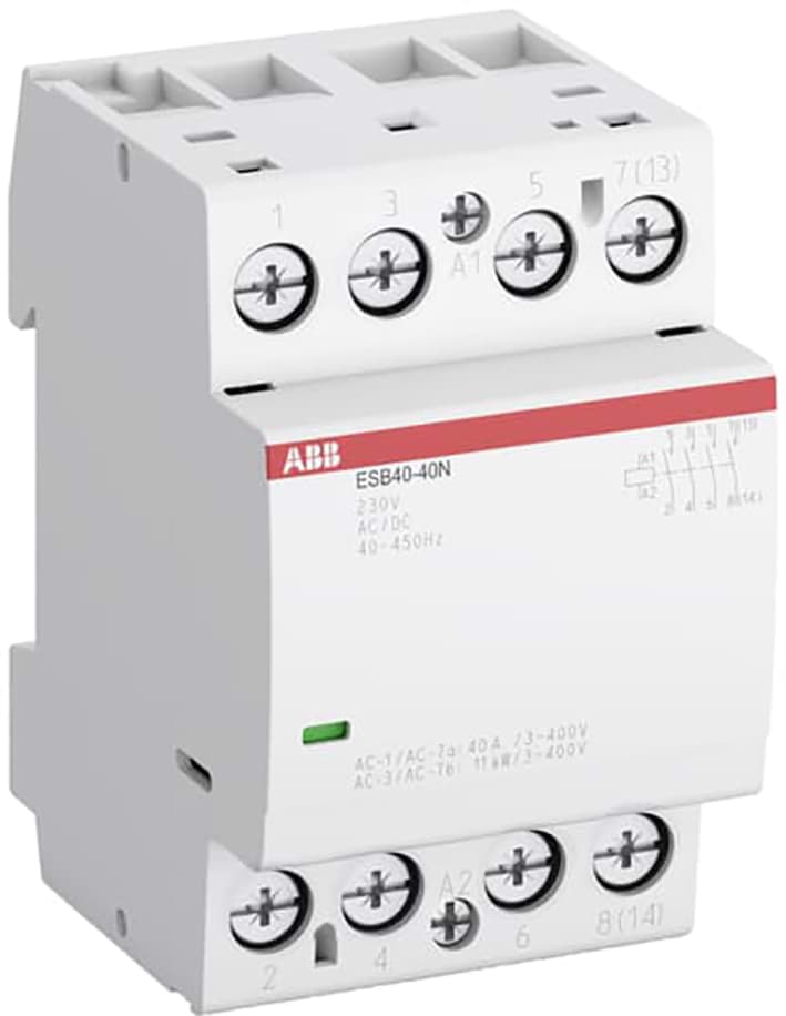 Modulaire magneetschakelaar 230Vac 40A 4NO 3 module