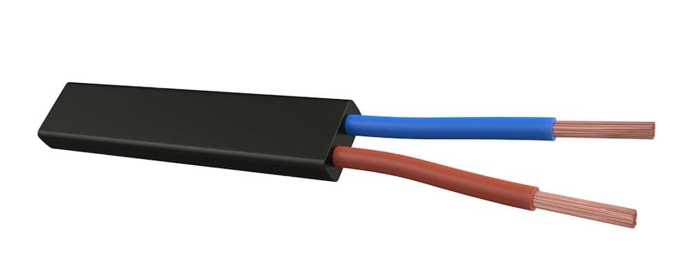 prikkabel H05RNH2-F 2x2.5mm2 neopreen zwart