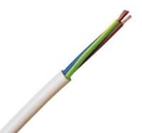PVC-kabel-soepel VMvL / H05VV-F 4G1.5mm2 wit
