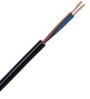 PVC-kabel-soepel VMvS / H03VV-F 4G0.75mm2 rond zwart
