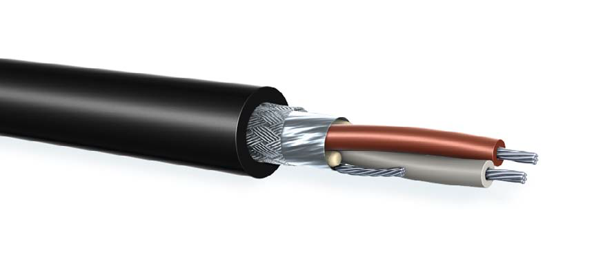 DMX kabel 1x2x0,22mm2 Foil+Braid 110 OHM PVC-SOFT zwart Perivox