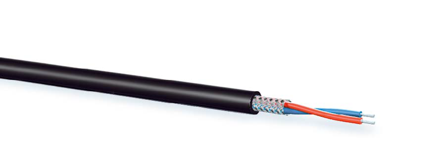 Signaalkabel Audio-AES-DMX 2x0,22mm2 M-CP PUR-ROBUST d=5,5mm zwart