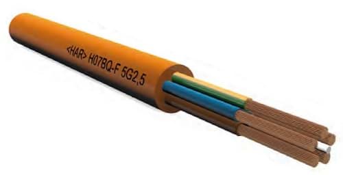 polyurethaankabel H05BQ-F  4G1.0mm2 PUR oranje