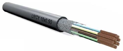 signaalkabel LIYCY 10x0.14mm2 DIN47100 grijs