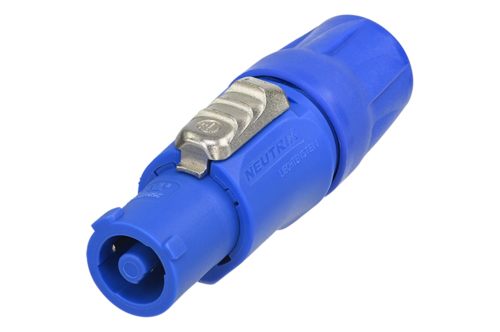 powerCON 20A kabeldeel 2 pin + aarde bus blauw