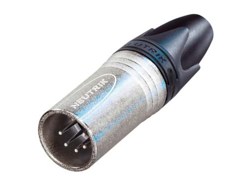 XLR kabeldeel 5 pin pen nikkel behuizing zilvercontacten XX