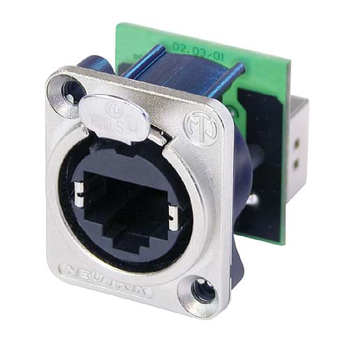 etherCON chassis-D RJ45 nikkel