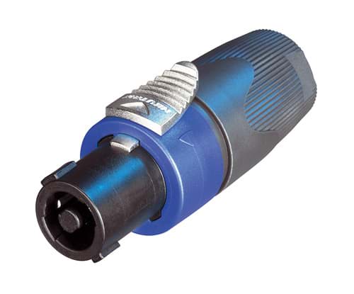 speakON 4-polig steker tule donkergrijs