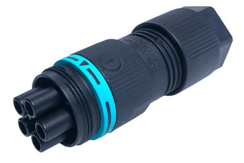 mini-TEEPLUG kabeldeel lang 5p bus schroef 17,5A D7-13,5 IP68