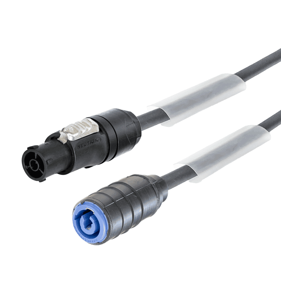 verloopkabel H07RNF 2,5mm2 powerCON blauw contra > TRUE1 female  0,3m