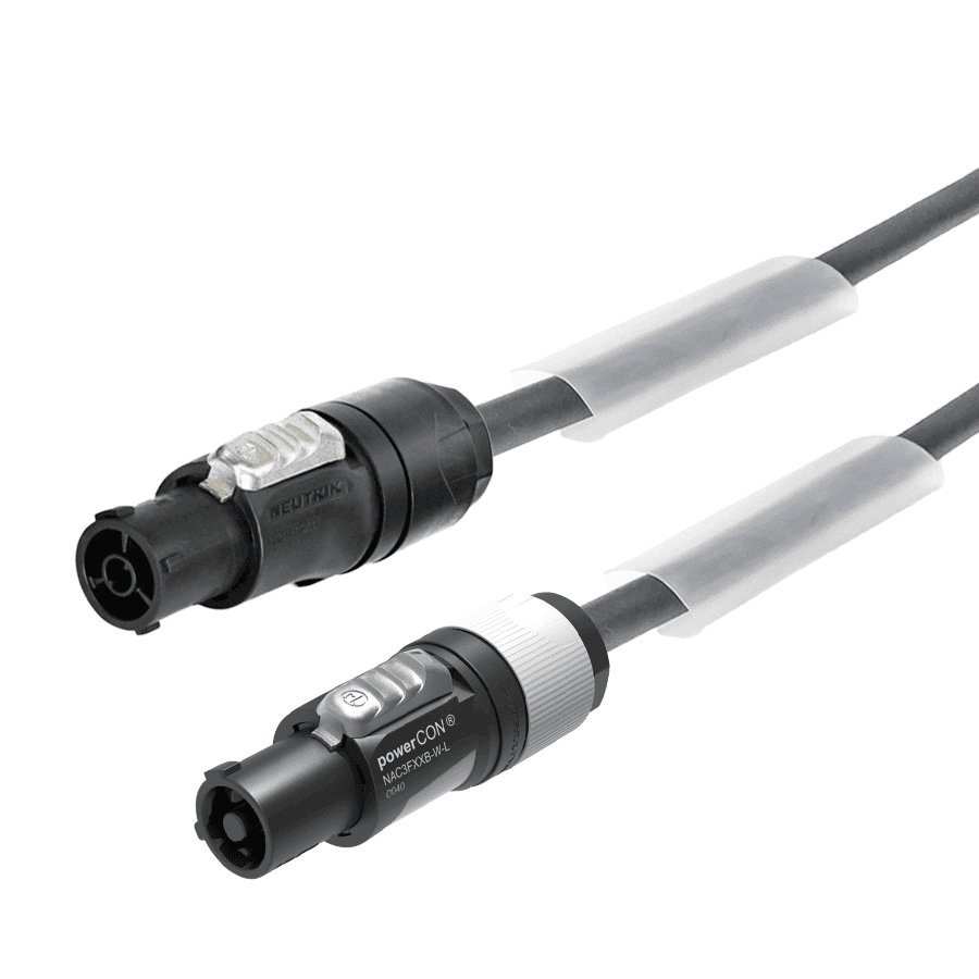 aansluitkabel H07RNF 1,5mm2 powerCON grijs > TRUE1  0,3m