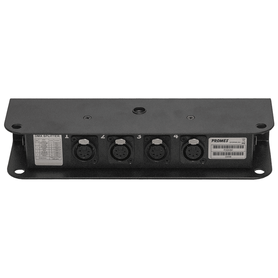 breakoutbox CSD etherCON > 4x XLR 5p female zwart