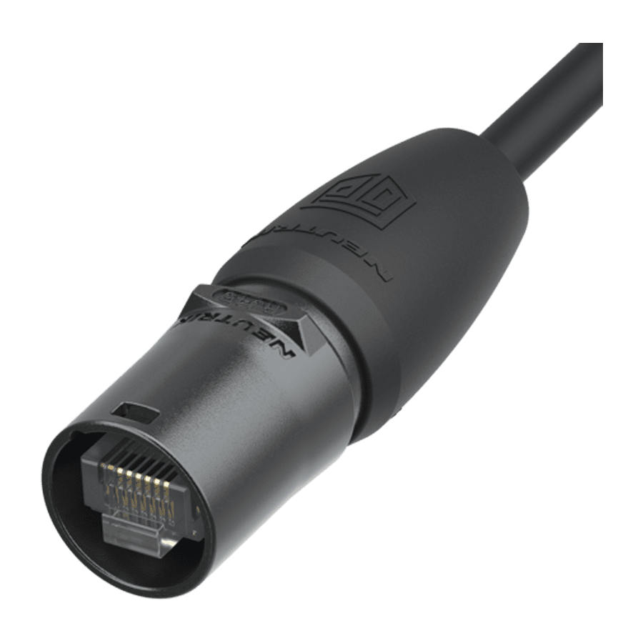 etherCON kabeldeel zwart TOP IP65 d5-8mm exclusief RJ45 connector