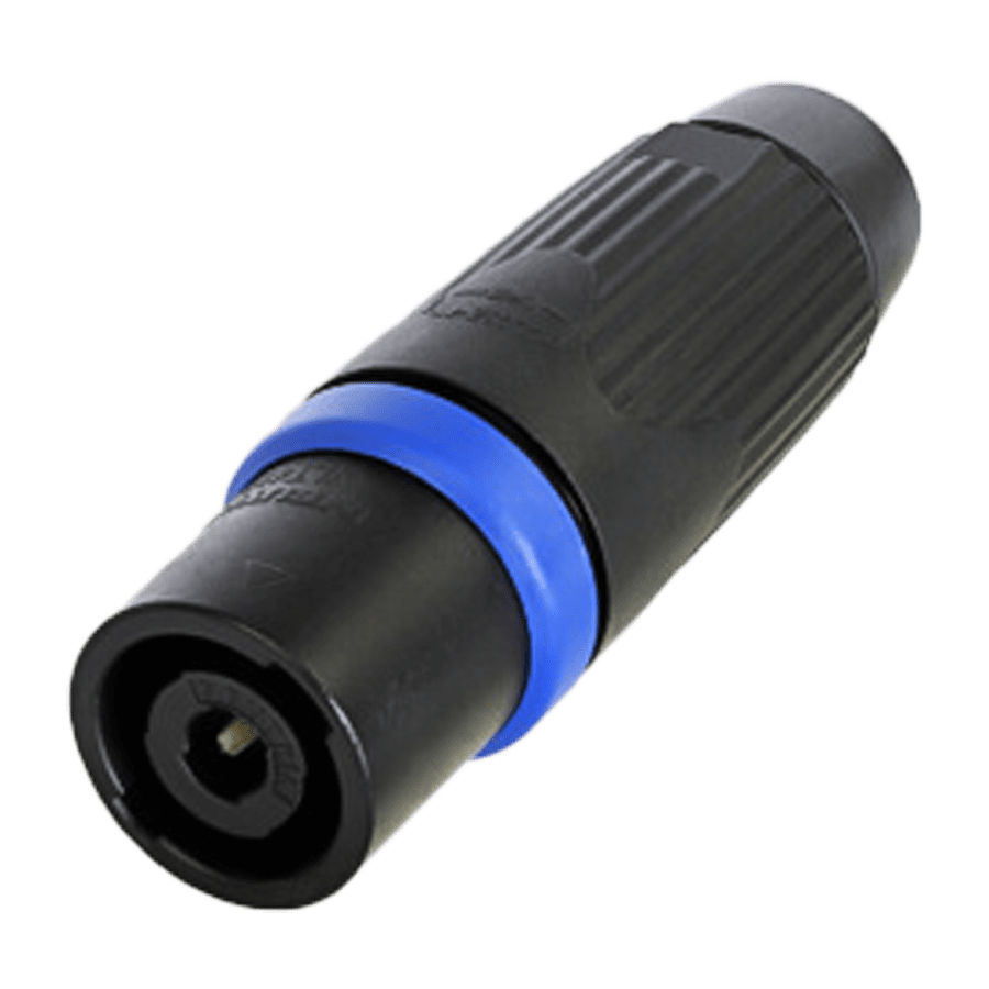 speakON 4-polig kabeldeel male Touring zwart IEC62368-1