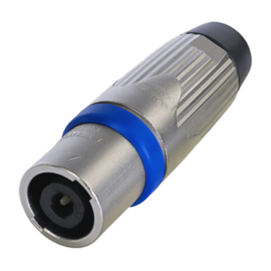 speakON 4-polig kabeldeel male Touring nikkel IEC62368-1