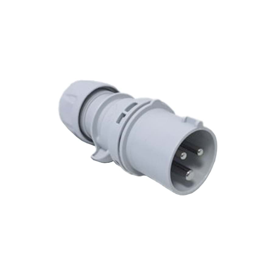 CEE steker 3p  16A 230V grijs IP44 12h PCE