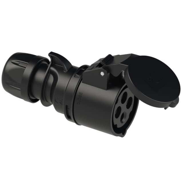 CEE koppeling 4p  16A 400V 6h zwart IP44 PCE TURBO
