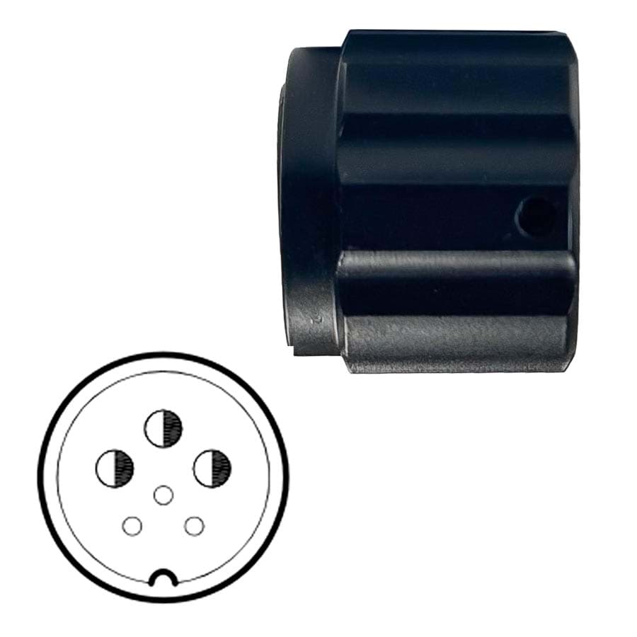 body with nut 26R male black