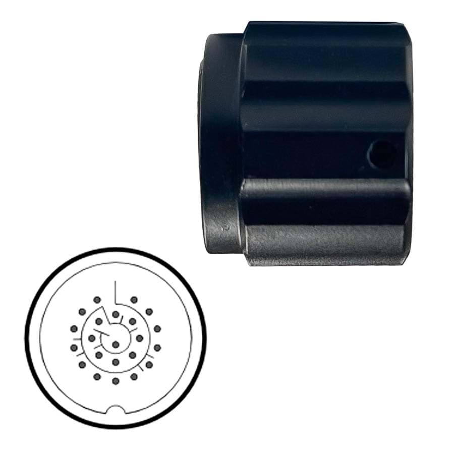 body with nut 222P male black