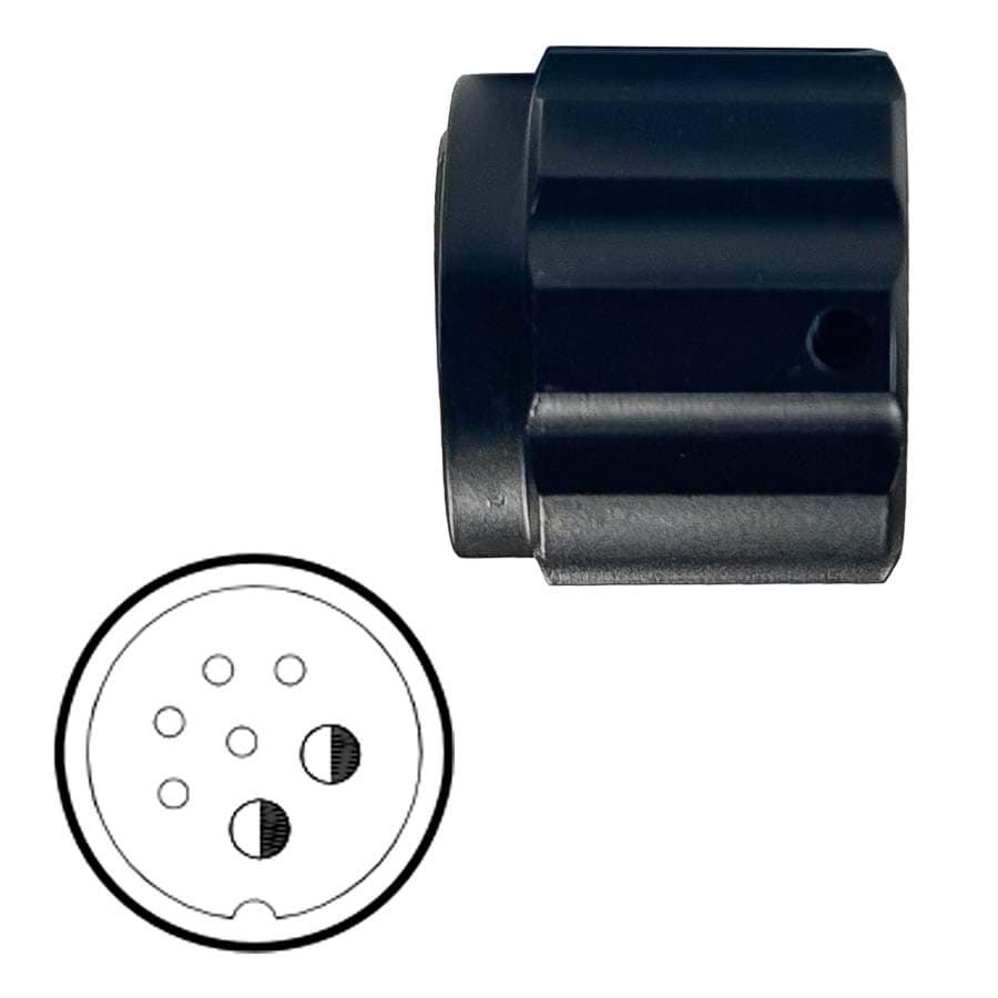 body with nut 27X male black