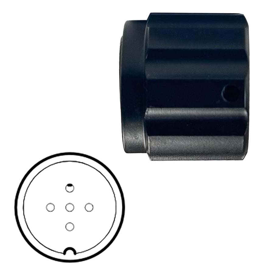 body with nut 25S male black