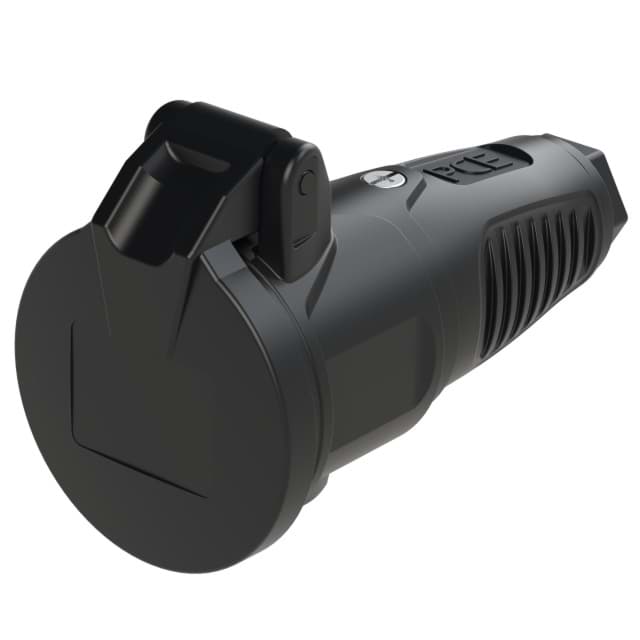 koppeling randaarde volrubber-TPE met klapdeksel zwart IP54 Taurus2PCE