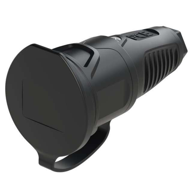 koppeling randaarde volrubber-TPE met afdekkap zwart IP54 Taurus2 PCE