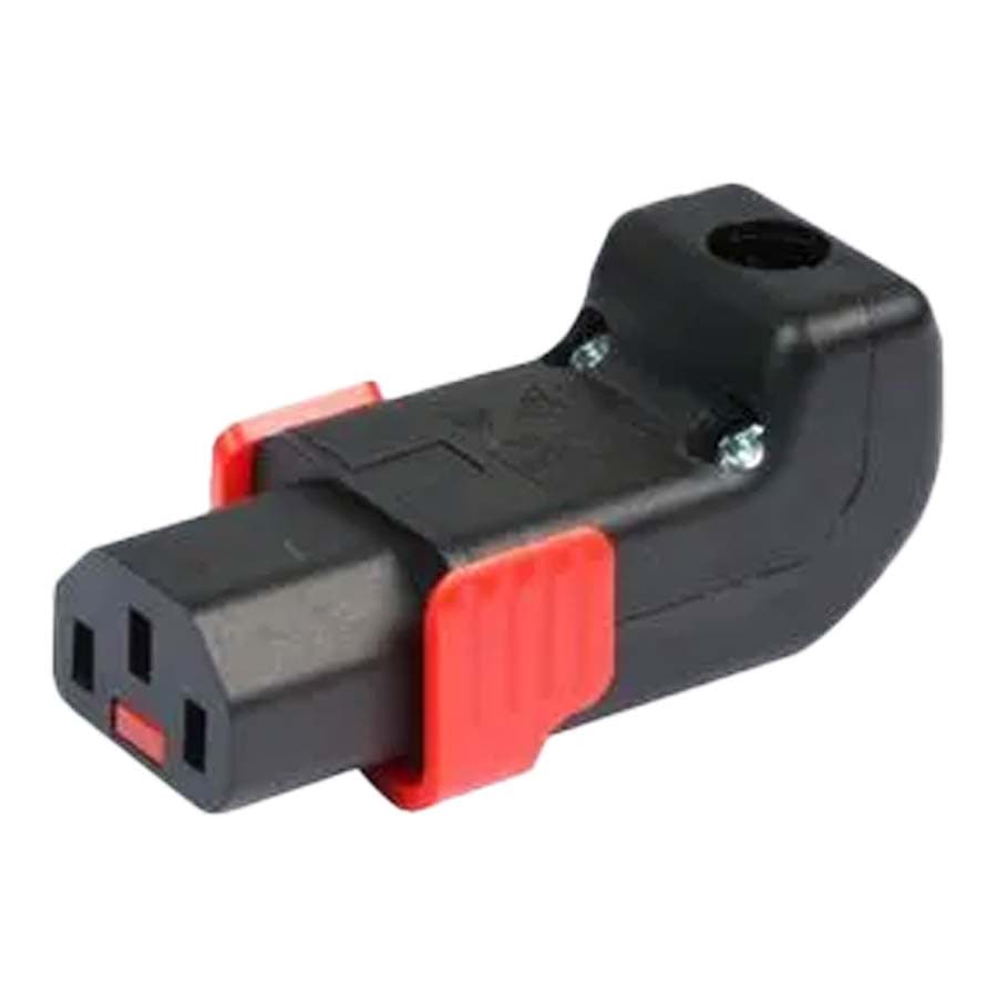 IEC C13 10A connector bus haaks boven/onder vergrendelbaar IEC Lock